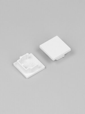 Einddop Wit voor Topmet HOOD14 Profielen