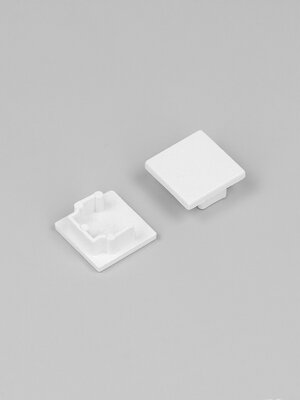 Einddop Wit voor Topmet LEVEL12 Profielen