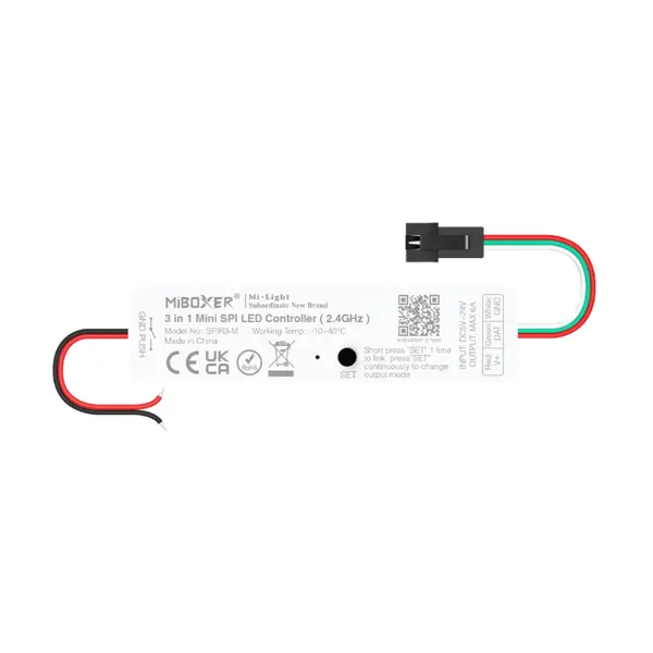 Milight / MiBoxer Mini SPI Controller voor Digitale enkelkleurige, RGB en RGBW LEDStrips