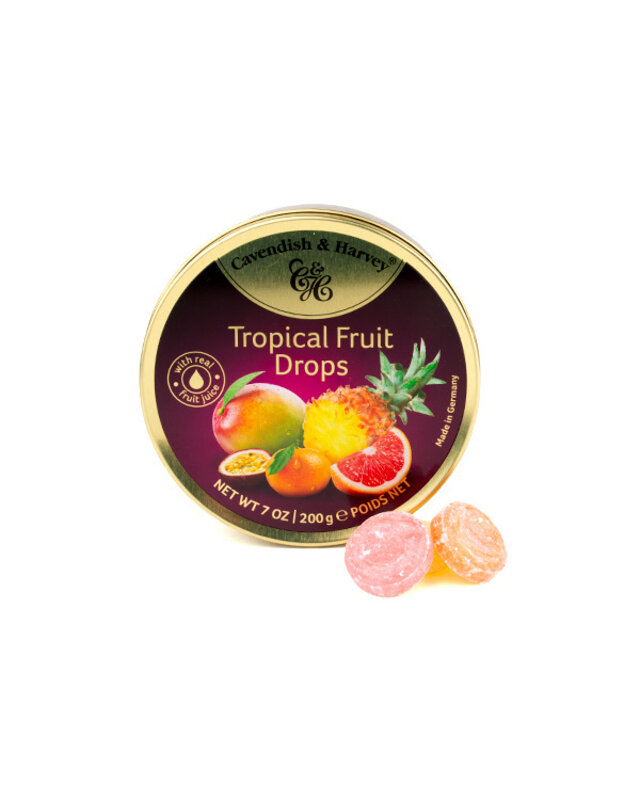 Cavendish & Harvey Tropical Fruit Drops Zuurtjes van Cavendish & Harvey