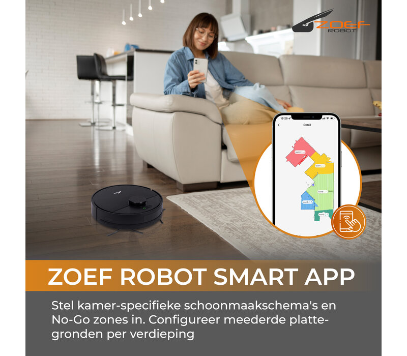 Robot Zoef aspirateur robot Bep 4.0 avec app