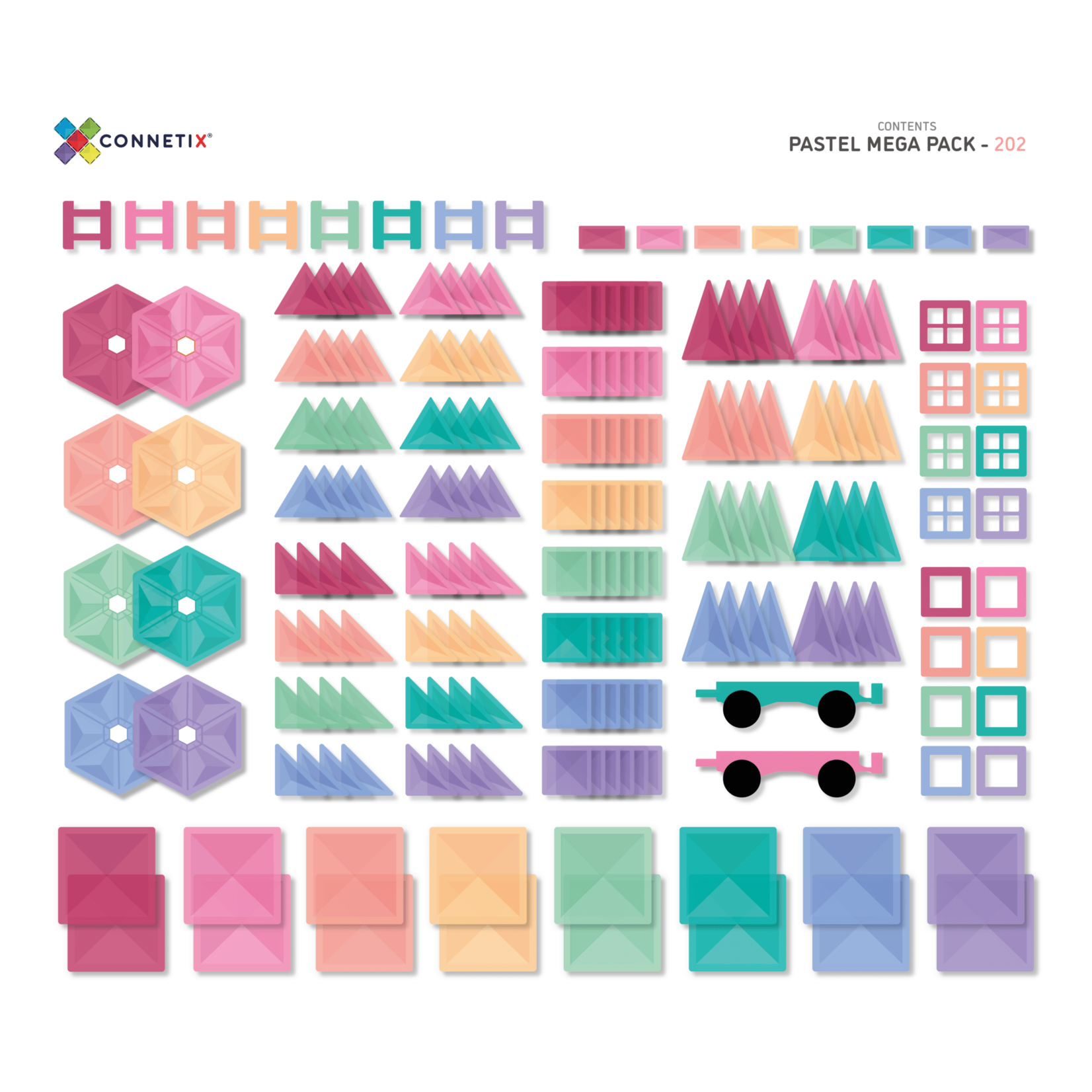Connetix Connetix - Pastel Mega Pack (202 pcs)