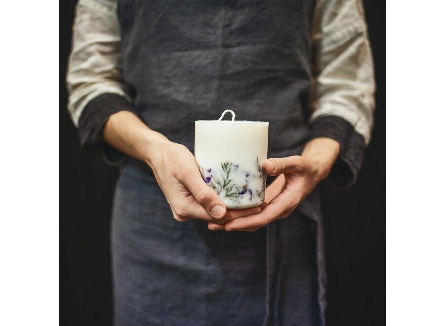 100% natuurlijke soja was geurkaars - jeneverbes en limonium - 515ml