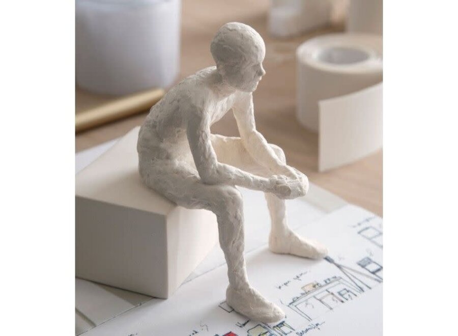 karakter - beeldje - boekensteun - de denker