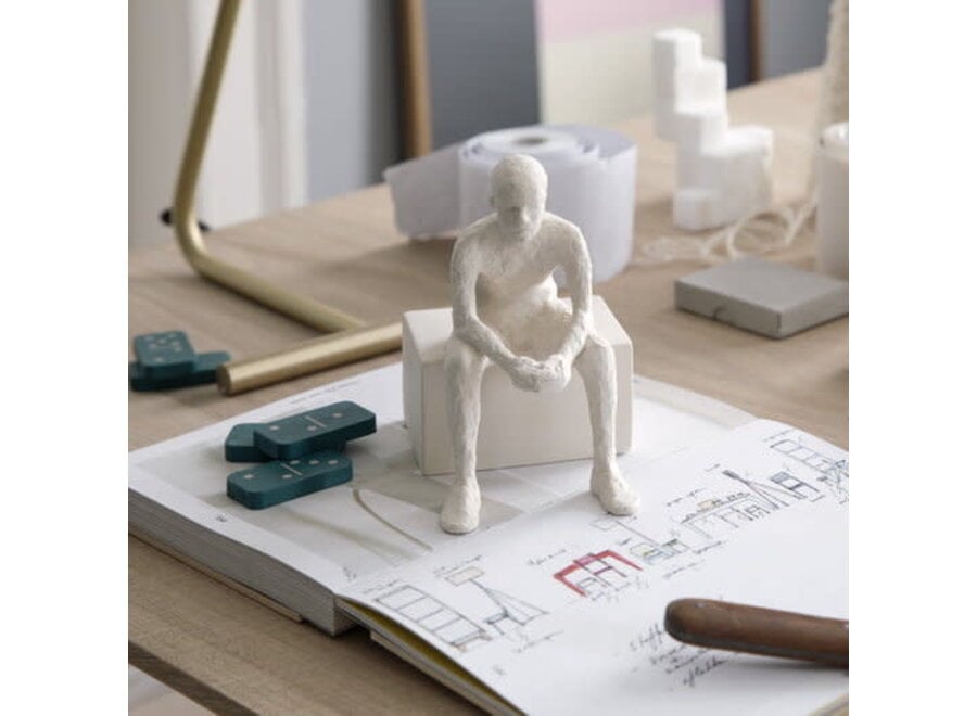 karakter - beeldje - boekensteun - de denker