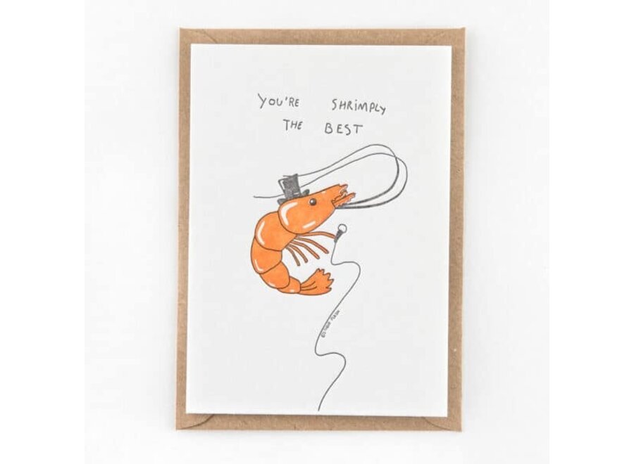wenskaart - you're shrimply the best