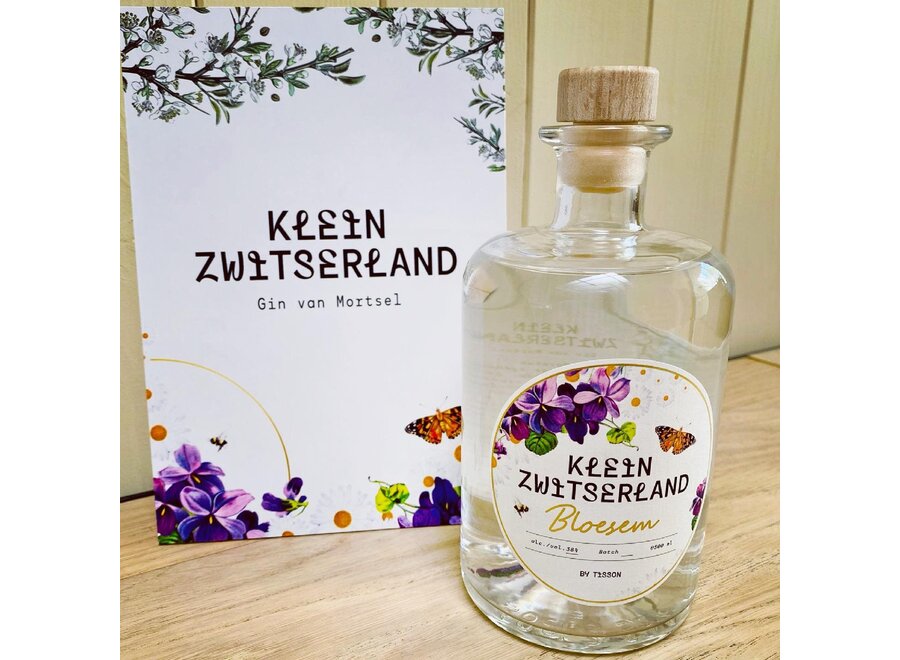 gin - 50cl - klein zwitserland - bloesem