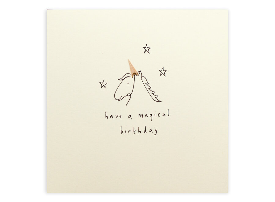 wenskaart - slijpsel - have a magical birthday