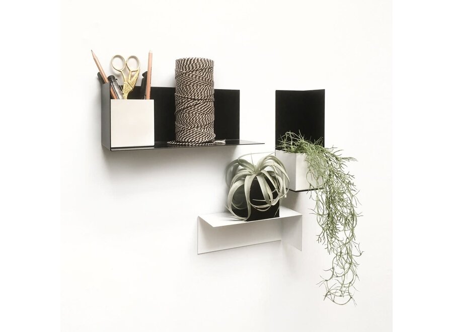 magnetisch schap - staal - zwart