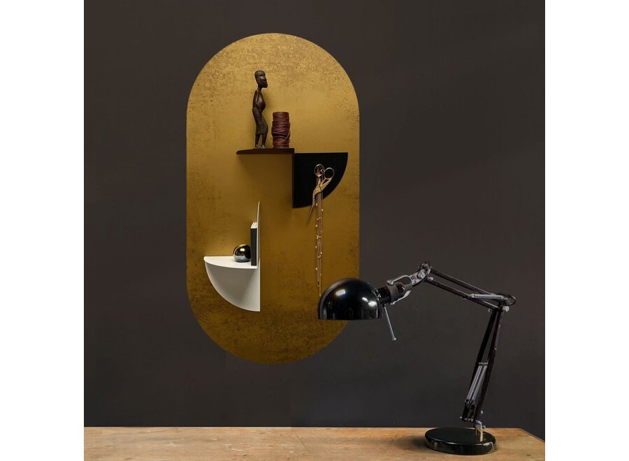 magnetisch rotatie schap - staal - zwart