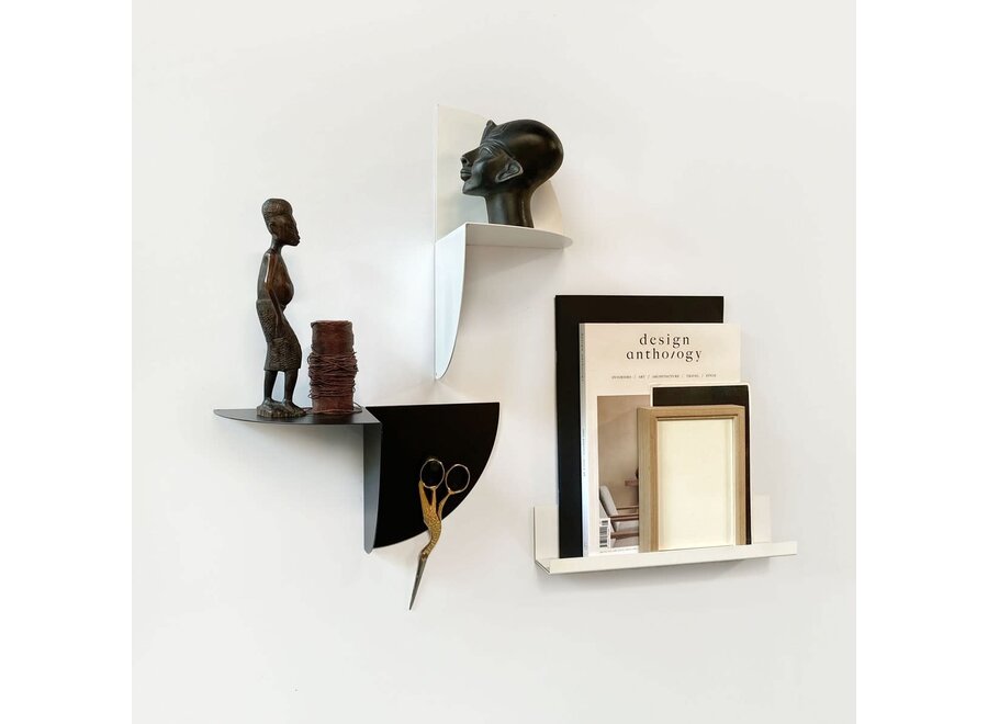 magnetisch rotatie schap - staal - zwart