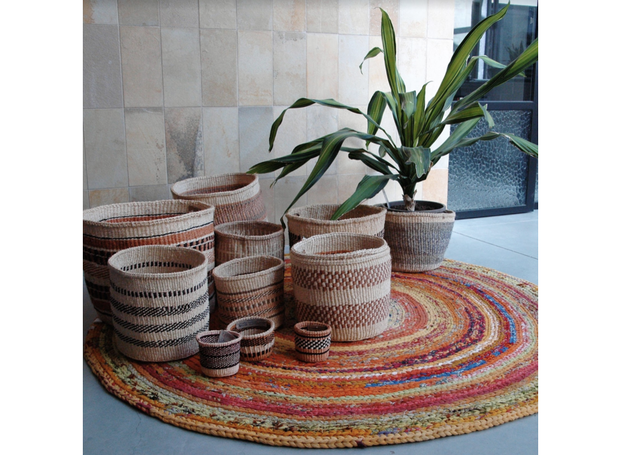 mand – craft – handgeweven - naturel - l
