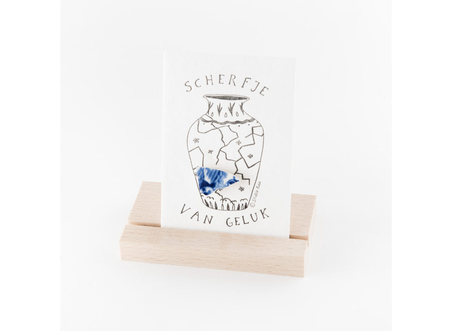 scherfje van geluk - xs kaartje met pin