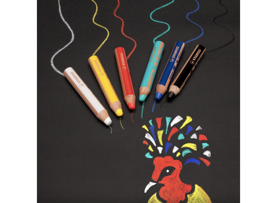 multi potlodenset 10 st. - incl. slijper - voor magnetische stickers & glas
