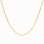 halsketting - flat link - verguld