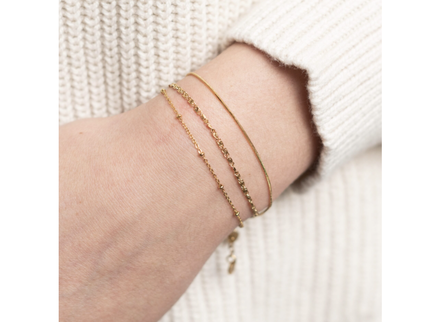 armbandje - pattern - verguld