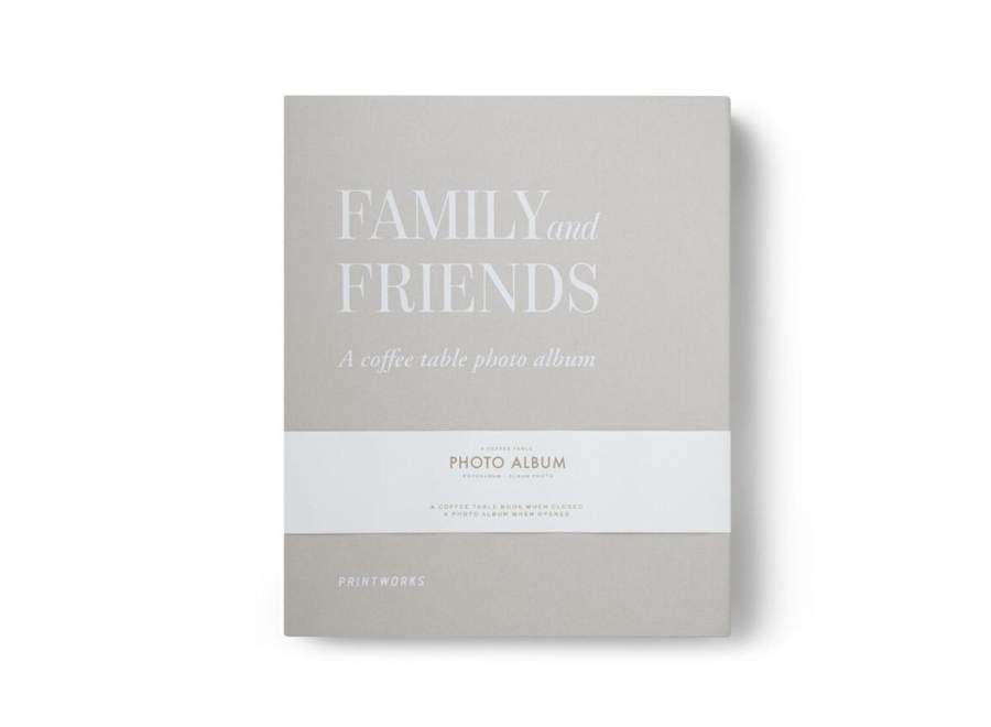 fotoalbum - l - family and friends - grijs