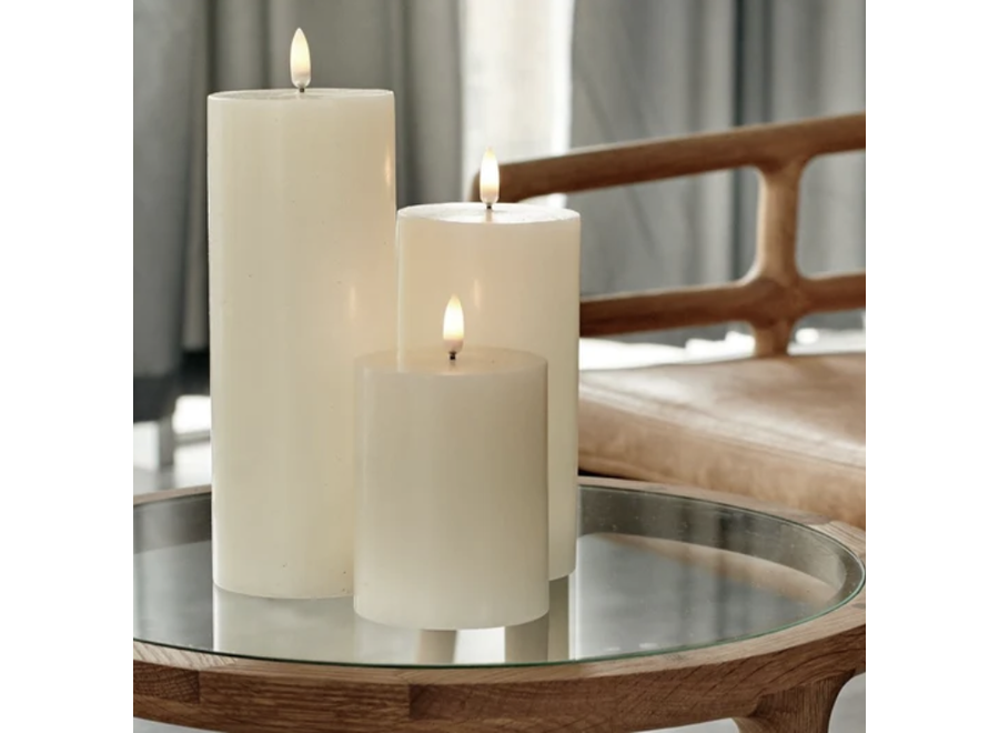 led-kaars - pilaar - 7,8cm x 20cm - vanilla