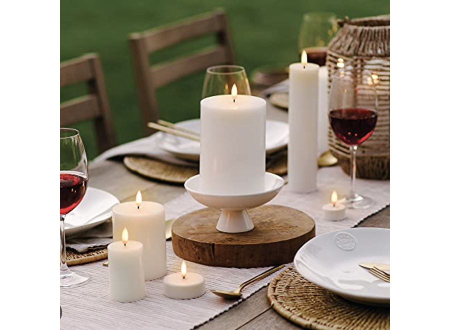 led-kaars - pilaar - 7,8cm x 20cm - vanilla