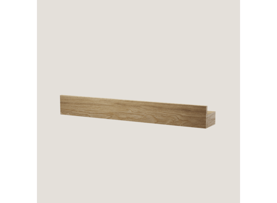 magnetisch houten schap - eik - 40cm