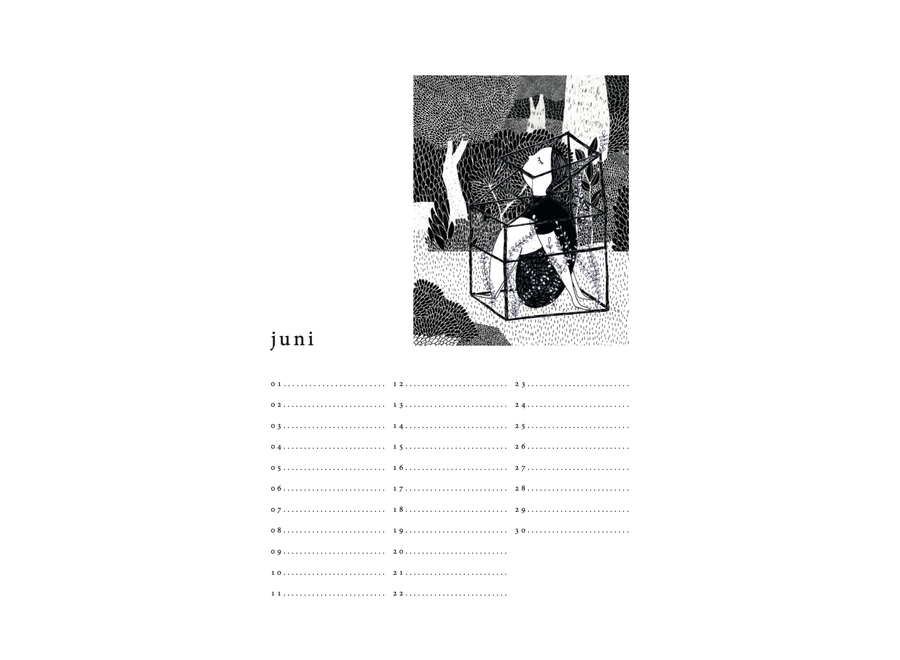 verjaardagskalender - illustraties