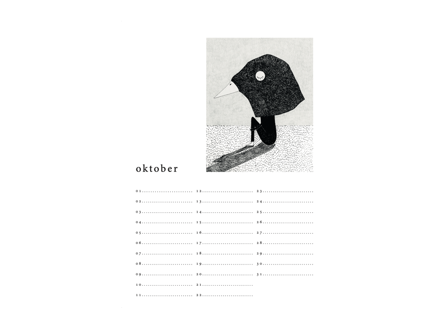 verjaardagskalender - illustraties