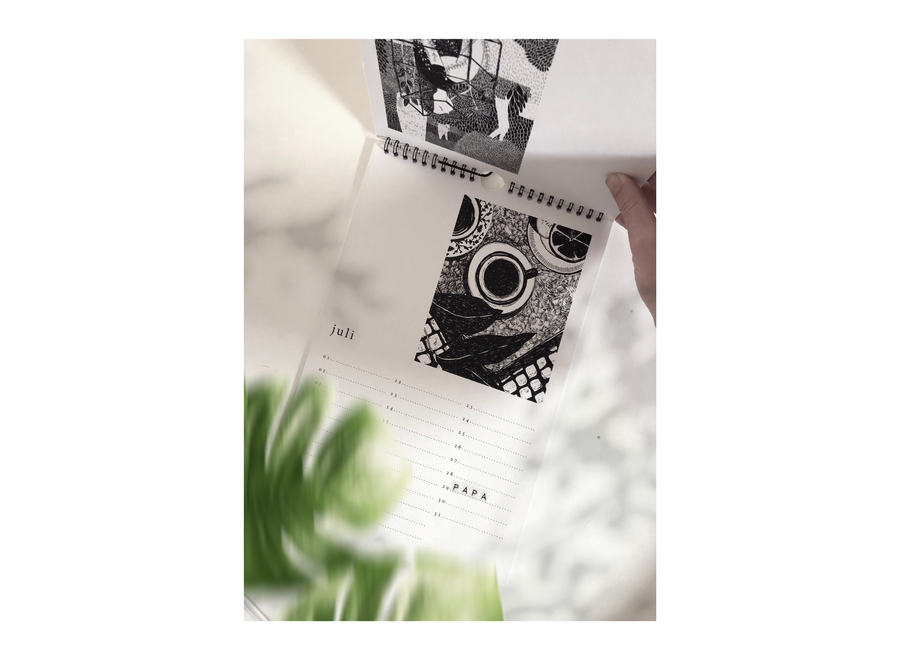 verjaardagskalender - illustraties