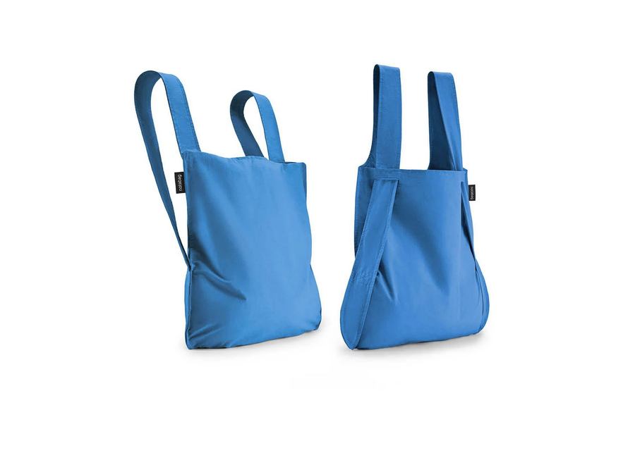 opvouwbare boodschappentas / rugzak – helder blauw