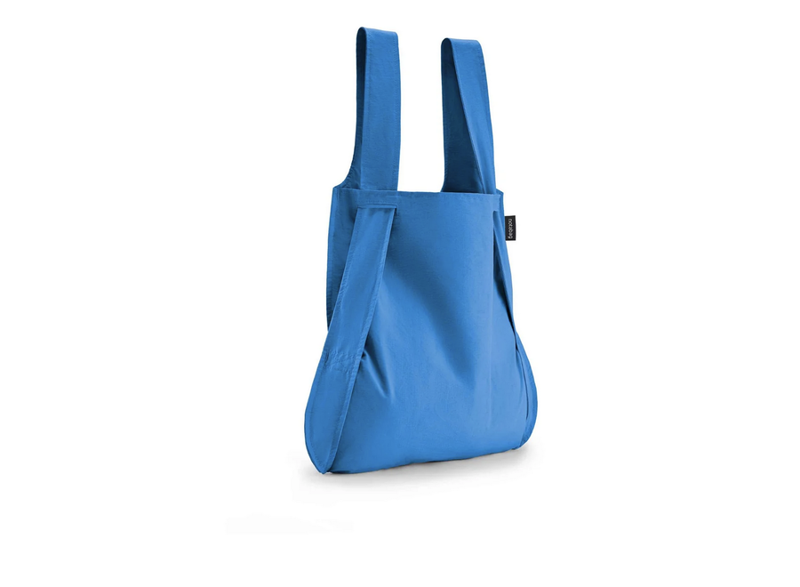 opvouwbare boodschappentas / rugzak – helder blauw