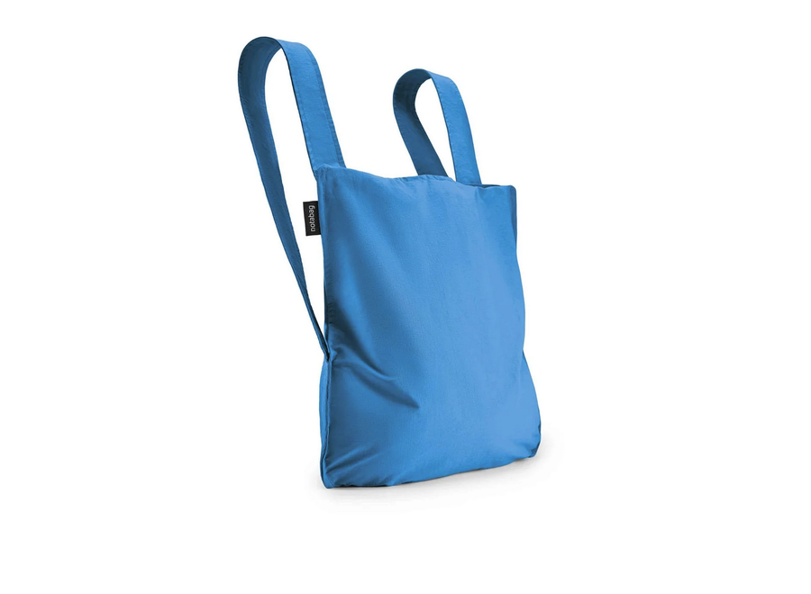 opvouwbare boodschappentas / rugzak – helder blauw