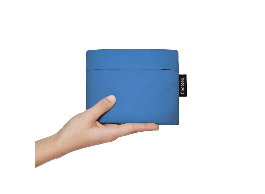 opvouwbare boodschappentas / rugzak – helder blauw