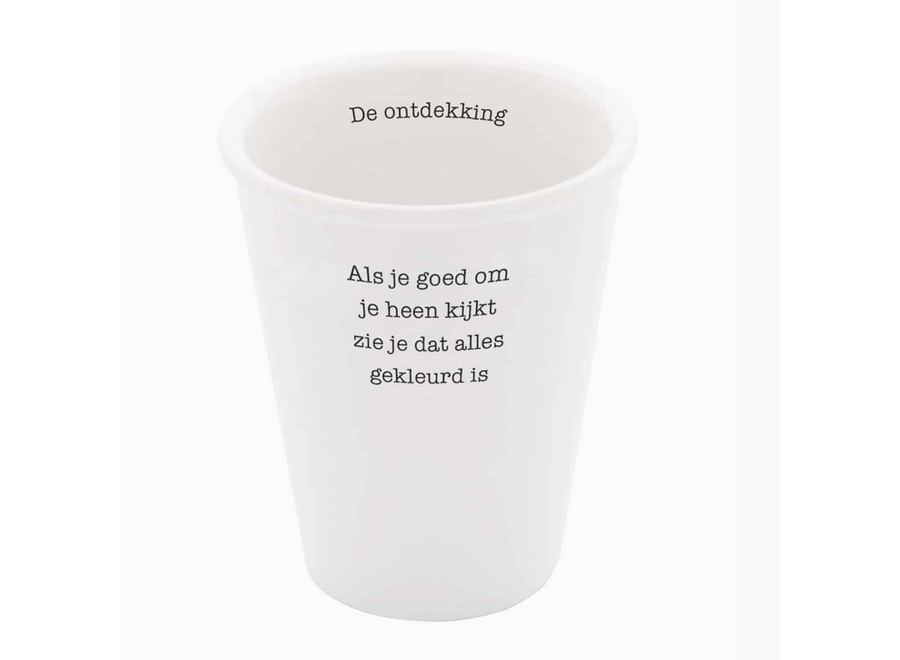 poëziebeker -  de ontdekking - k. schippers