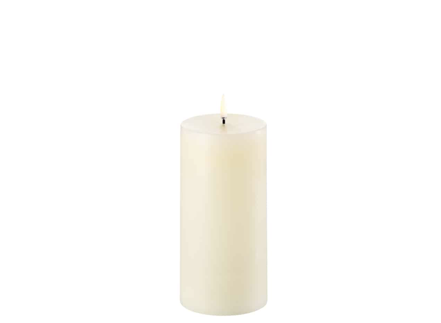 led-kaars - pilaar - 7,8cm x 15cm - ivory