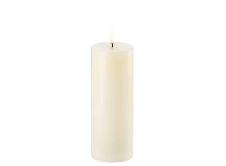 led-kaars - pilaar - 7,8cm x 20cm - ivory