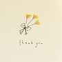 wenskaart - slijpsel – thank you flowers