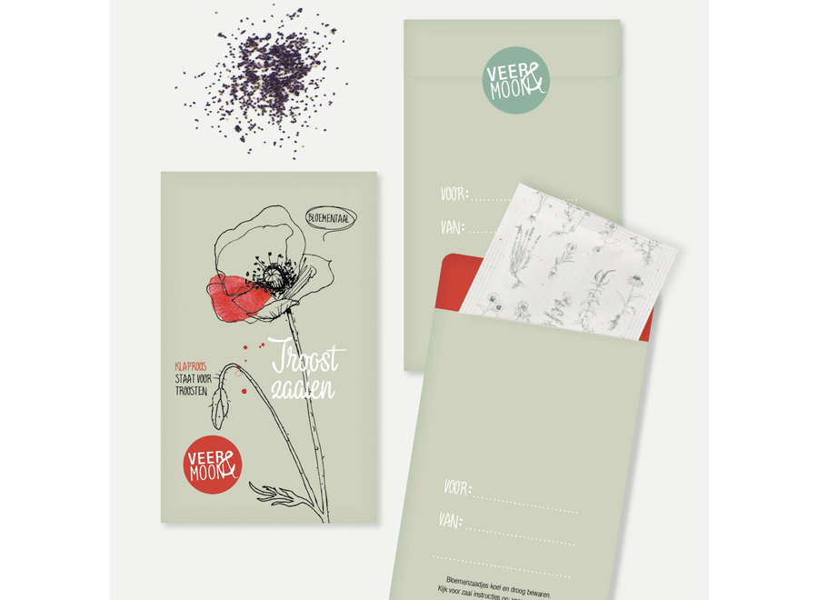 zadenzakje met een boodschap - troost