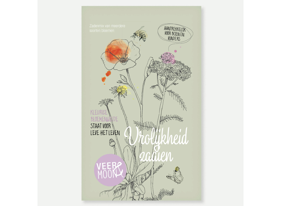 zadenzakje met een boodschap - vrolijkheid