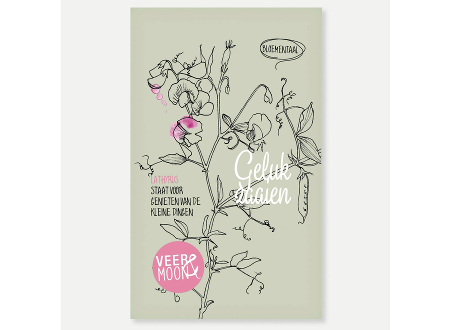 zadenzakje met een boodschap - geluk