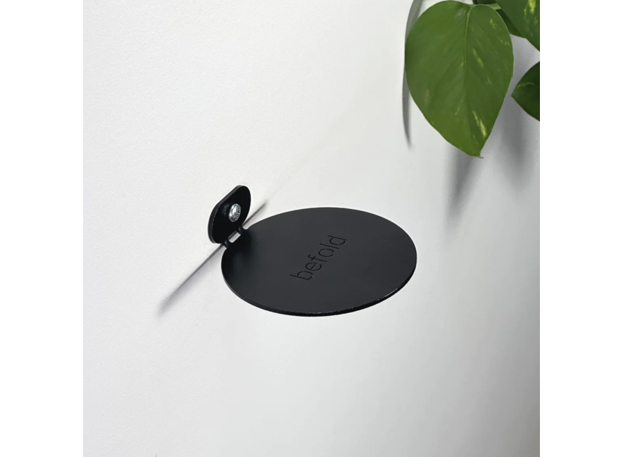 fold - wandplankje 9cm - zwart