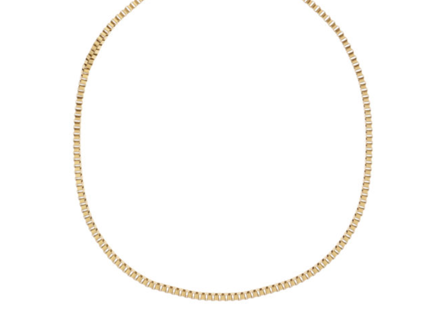 halsketting - chain - l - verguld