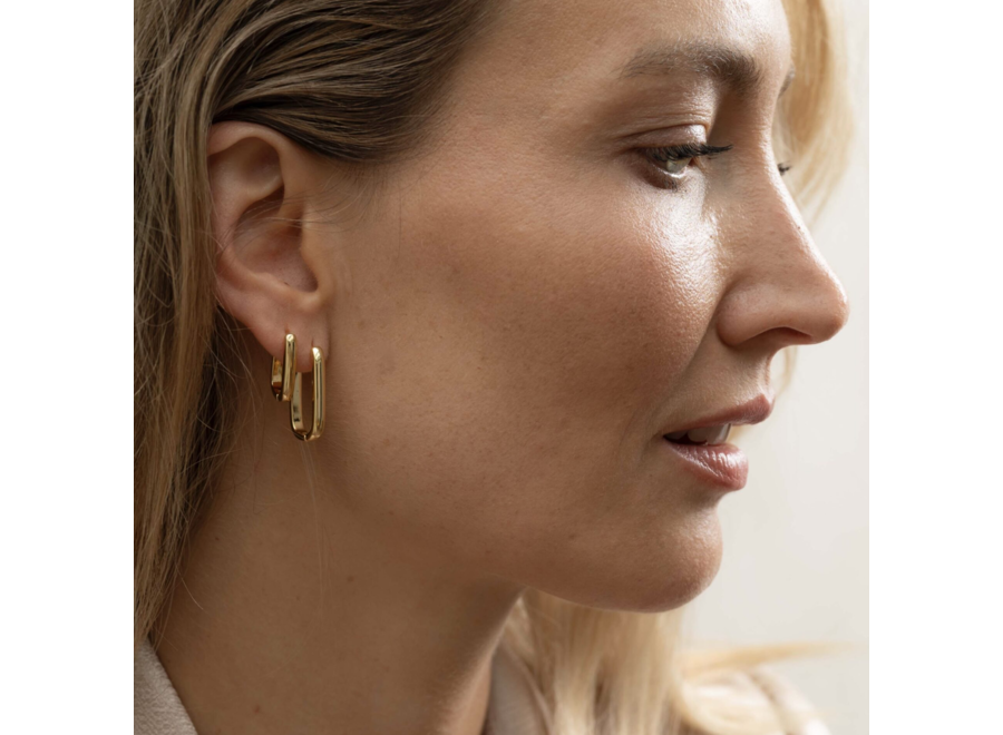 oorstekers - simplicity - m - verguld