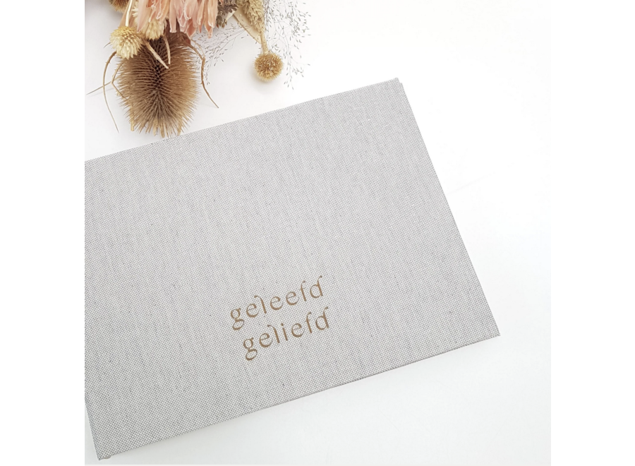 herinneringsboek - geliefd - natuurlinnen