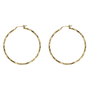 oorring - xl hoop shimmering - verguld
