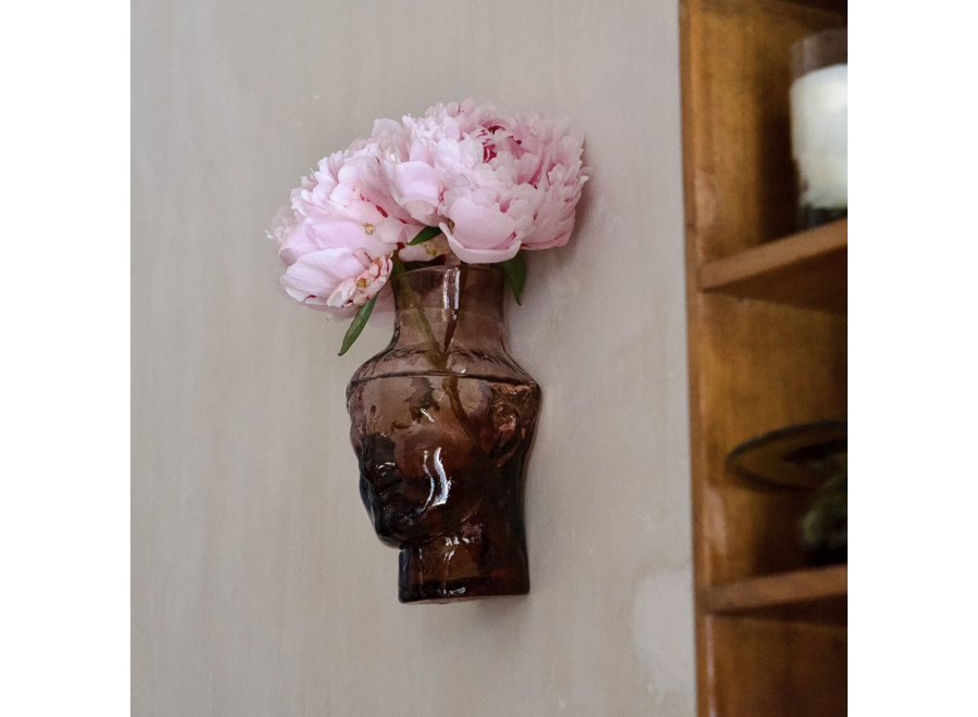 wandvaas simon - mondgeblazen glas - raspberry