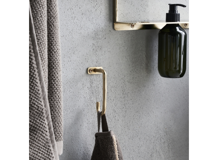 haak - single - brushed brass