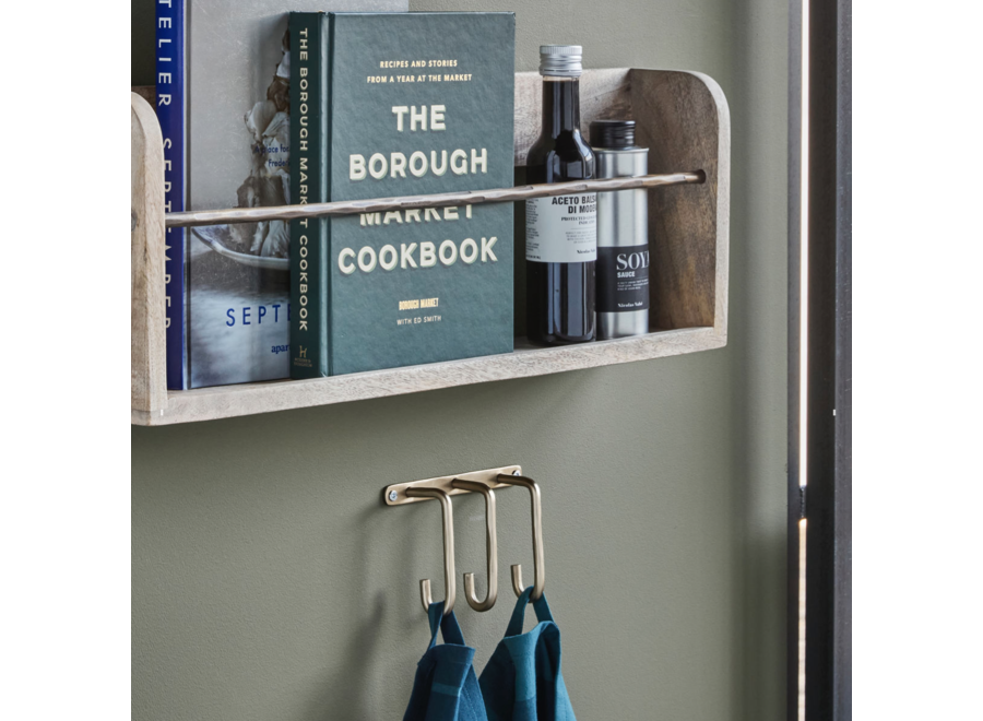 haak - triple - brushed brass