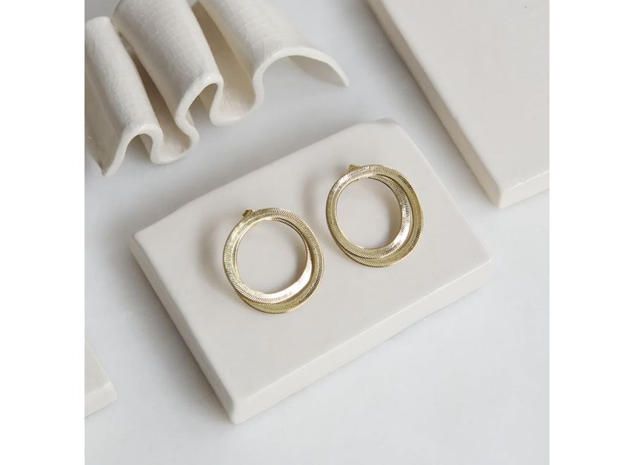 oorstekers - geste doubles - verguld