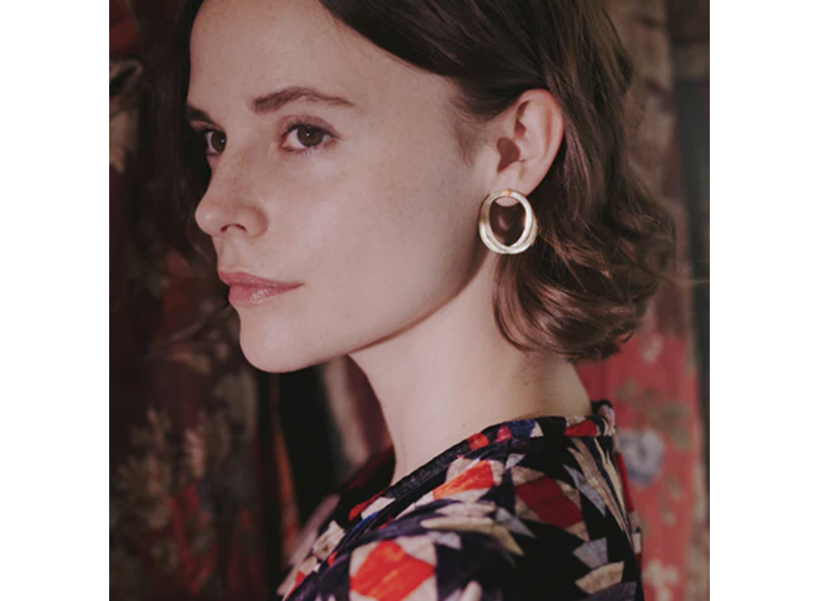 oorstekers - geste doubles - zilver