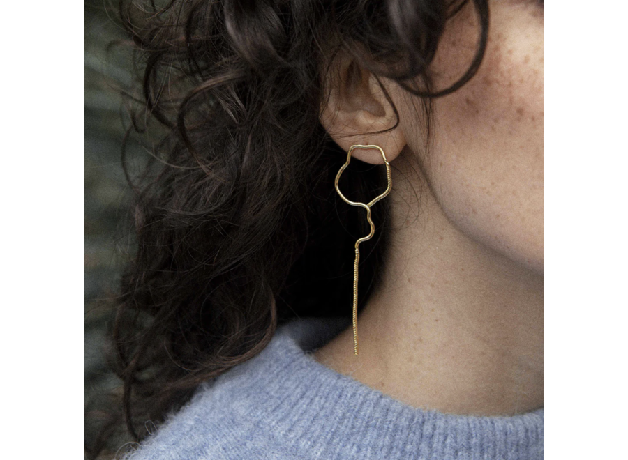 oorstekers - boucles nazaré - verguld