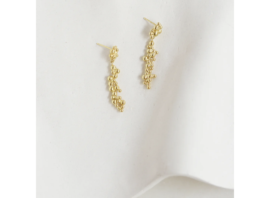 oorstekers - boucles deia - verguld